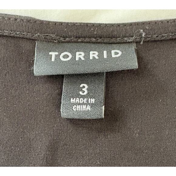 Torrid Black Ponte Skater Midi Dress Women’s Plus Size 3 Party Pockets Stretch - Picture 9 of 14